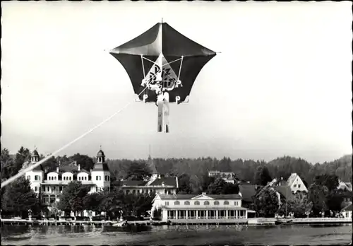 Ak Velden am Wörthersee in Kärnten, Der Drachenflieger