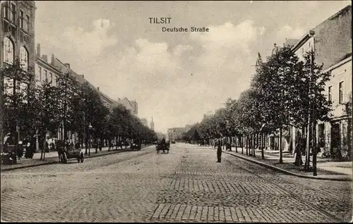Ak Sowetsk Tilsit in Ostpreußen, Deutsche Straße