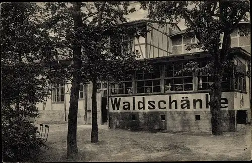 Ak Biederitz Sachsen Anhalt, Gasthaus Waldschänke, Biederitzer Busch