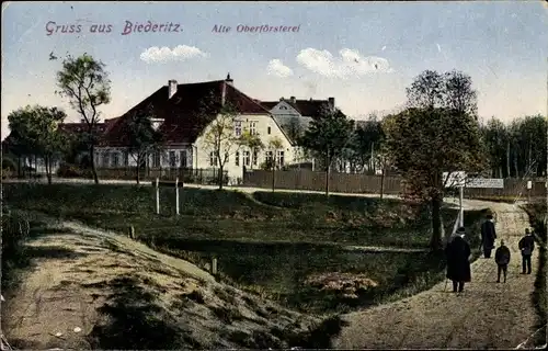 Ak Biederitz in Sachsen Anhalt, alte Oberförsterei