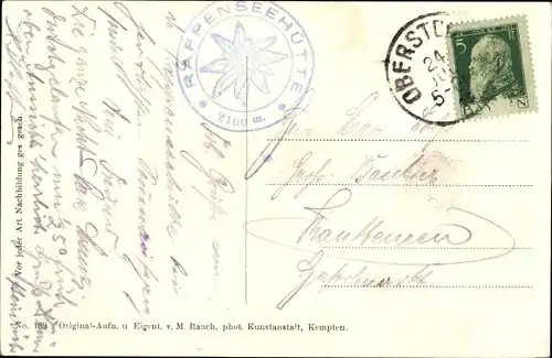 Ak Oberstdorf im Oberallgäu, Heilbronner Törle, Felsformation, Kletterer