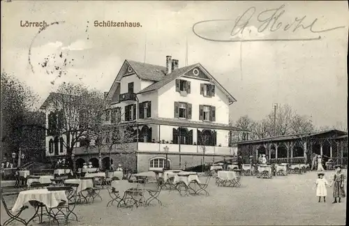 Ak Lörrach in Baden, Schützenhaus
