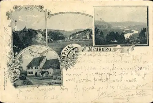 Ak Neuburg Lauterach Alb Donau Kreis, Lauterthal, Donauthal, Gasthaus