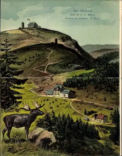 Klapp Litho Feldberg im Schwarzwald, Gasthaus Feldbergerhof