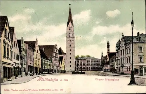 Ak Pfaffenhofen an der Ilm Oberbayern, Oberer Hauptplatz