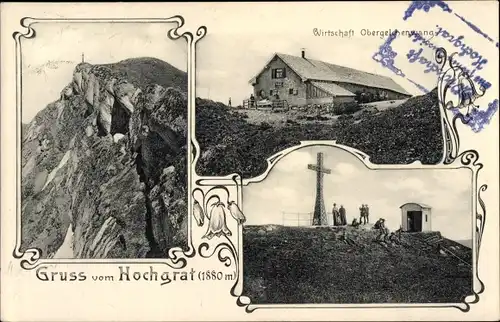 Ak Kempten im Allgäu Schwaben, Hochgrat, Wirtschaft, Kreuz