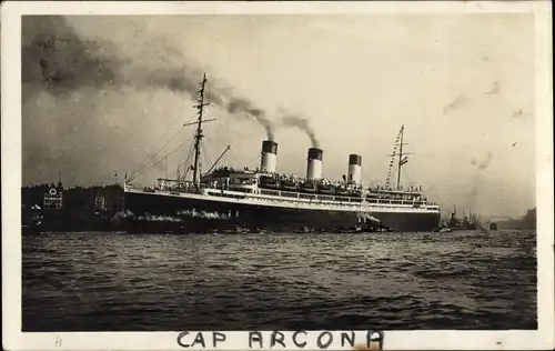 Ak Dampfer Cap Arcona, HSDG
