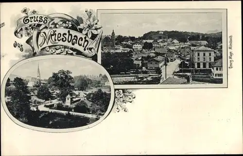 Ak Miesbach in Oberbayern, Stadtansichten