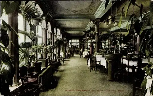 Ak Spokane Washington USA, Interior Davenport's Restaurant