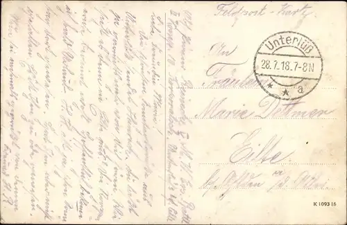 Ak Unterlüß Unterlüss Südheide, Barackenlager der Minenwerfer-Schule, Gesamtansicht