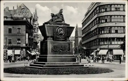 Ak Wrocław Breslau Schlesien, Tauentzien-Denkmal