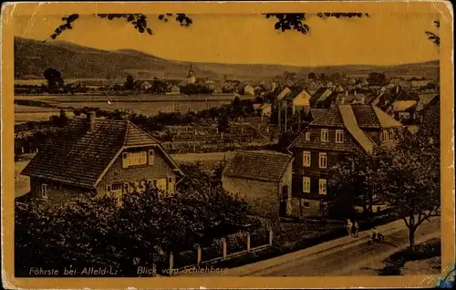 Ak Föhrste Alfeld an der Leine, Blick vom Schlehberg