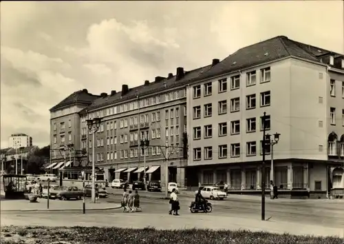 Ak Plauen im Vogtland, Blick in die Bahnhofstraße mit Centralhotel, Straßenbahn