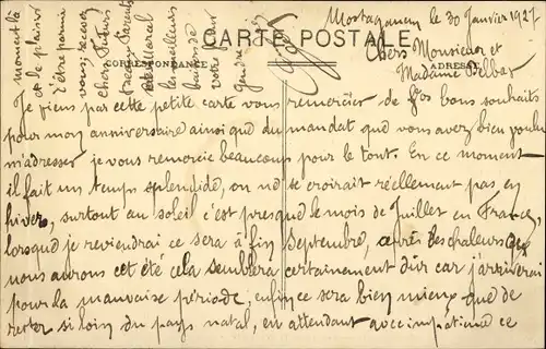 Ak Mostaganem Algerien, Avenue de la Pepiniere