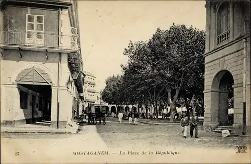 Ak Mostaganem Algerien, La Place de la Republique
