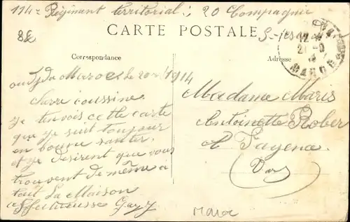 Ak Oudjda Oujda Marokko, Vue partielle du Camp