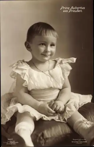 Ak Prinz Hubertus von Preußen, Kinderportrait, Liersch 3437