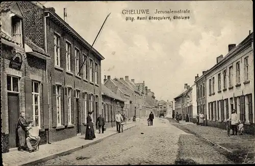 Ak Gheluwe Geluwe Westflandern, Jerusalemstraße