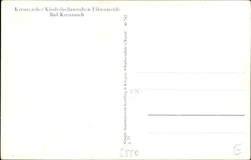 Ak Bad Kreuznach, Kinderheilanstalt Viktoriastift