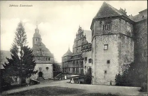 Ak Lauterbach in Hessen, Schloss Eisenbach, Außenansicht