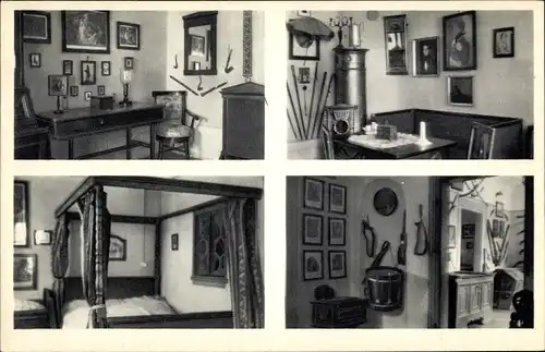 Ak Lauterbach in Hessen, Heimatmuseum, verschiedene Zimmer