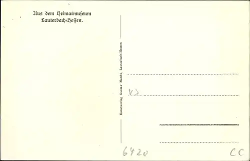 Ak Lauterbach in Hessen, Heimatmuseum, verschiedene Zimmer