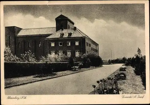 Ak Rheinberg am Niederrhein, Konvikt St. Josef, Außenansicht