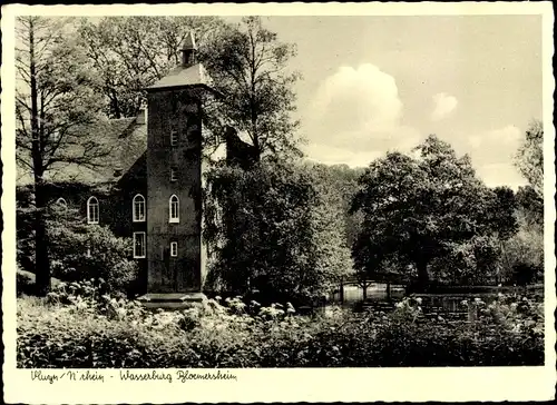 Ak Neukirchen Vluyn am Niederrhein, Wasserburg Bloemersheim