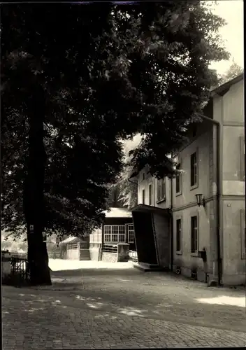 Ak Dresden Langebrück, Gaststätte Heidemühle, Außenansicht