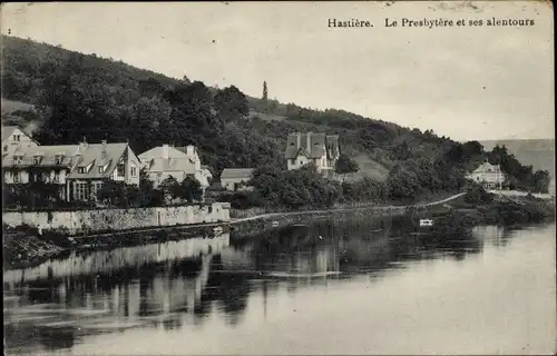 Ak Hastière Wallonien Namur, Le Presbytere et ses alentours