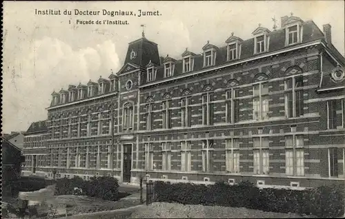 Ak Jumet Charleroi Wallonien Hennegau, Institut du Docteur Dogniaux, Facade de l'Institut
