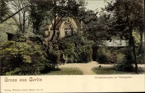 Ak Berlin Tiergarten, Försterhäuschen im Thiergarten