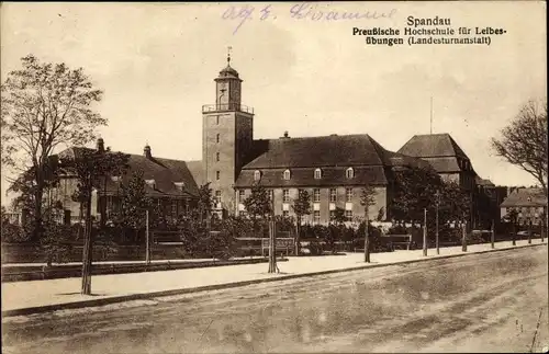 Ak Berlin Spandau, Preußische Hochschule für Leibesübungen