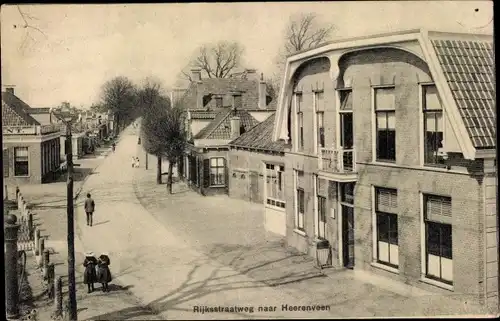 Ak Heerenveen Friesland Niederlande, Rijksstraatweg