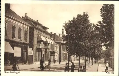 Ak Assen Drenthe Niederlande, Noordersingel