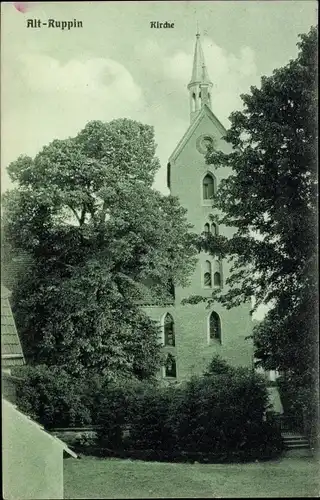 Ak Altruppin Neuruppin in Brandenburg, Kirche, Außenansicht