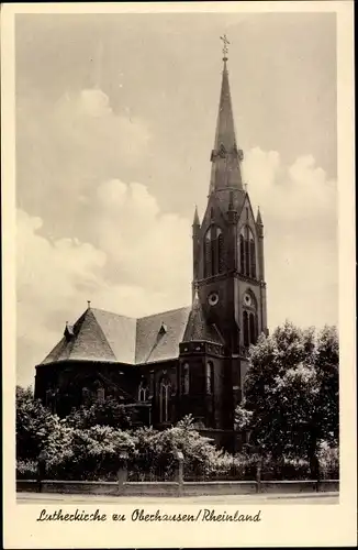 Ak Oberhausen im Ruhrgebiet, Lutherkirche, Außenansicht