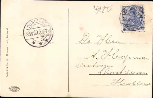 Ak Goch am Niederrhein, Pfarrkirche, Außenansicht, Gewässer