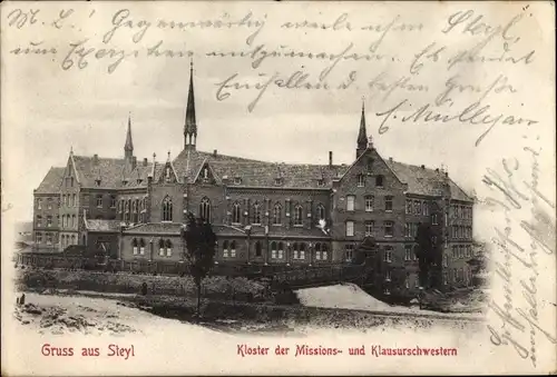 Ak Steyl Venlo Limburg Niederlande, Kloster der Missions- und Klausurschwestern, Außenansicht