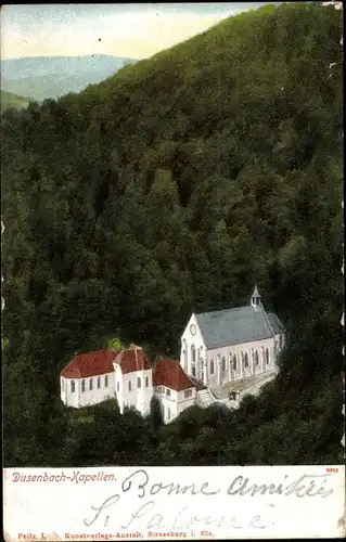 Ak Ribeauvillé Rappoltsweiler Elsass Haut Rhin, Notre-Dame de Dusenbach, Kapellen