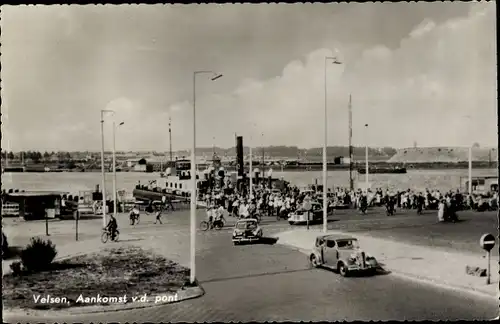 Ak Velsen Nordholland Niederlande, Aankomst v. d. pont