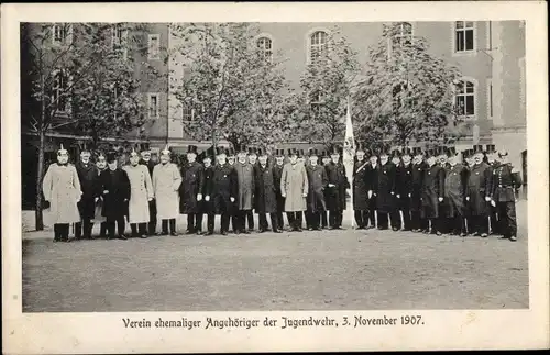 Ak Berlin, Verein ehemaliger Angehöriger der Jugendwehr, 3. November 1907