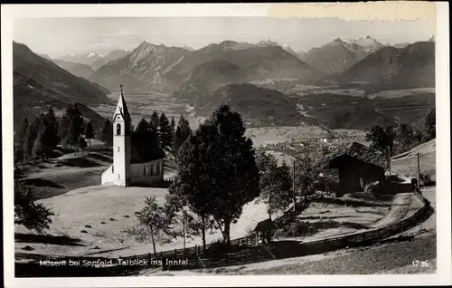 Ak Mösern Telfs in Tirol, Talblick ins Inntal