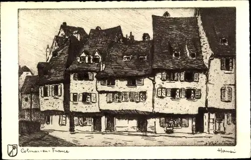 Künstler Ak Hansi, Jean Jacques Waltz, Colmar Kolmar Elsass Haut Rhin