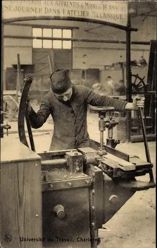 Ak Charleroi Wallonien Hennegau, Université du Travail, Atelier Mecanique