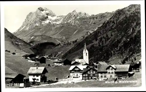 Ak Warth in Vorarlberg Österreich, Ortsansicht, Widderstein