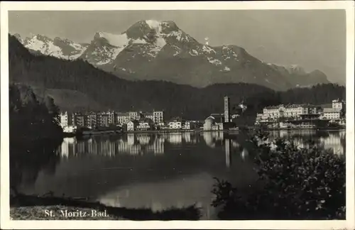 Ak Bad Sankt Moritz Kanton Graubünden, Teilansicht