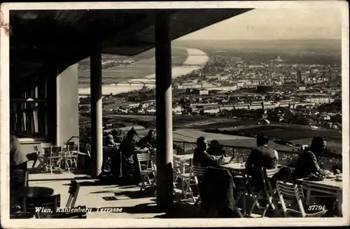Ak Wien 19 Döbling Österreich, Kahlenberg, Terrasse