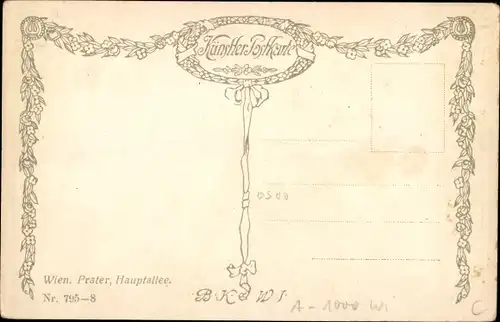 Ak Wien 2 Leopoldstadt, Prater, Hauptallee