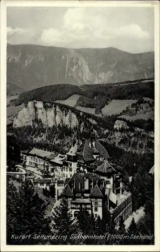 Ak Semmering in Niederösterreich, Südbahnhotel